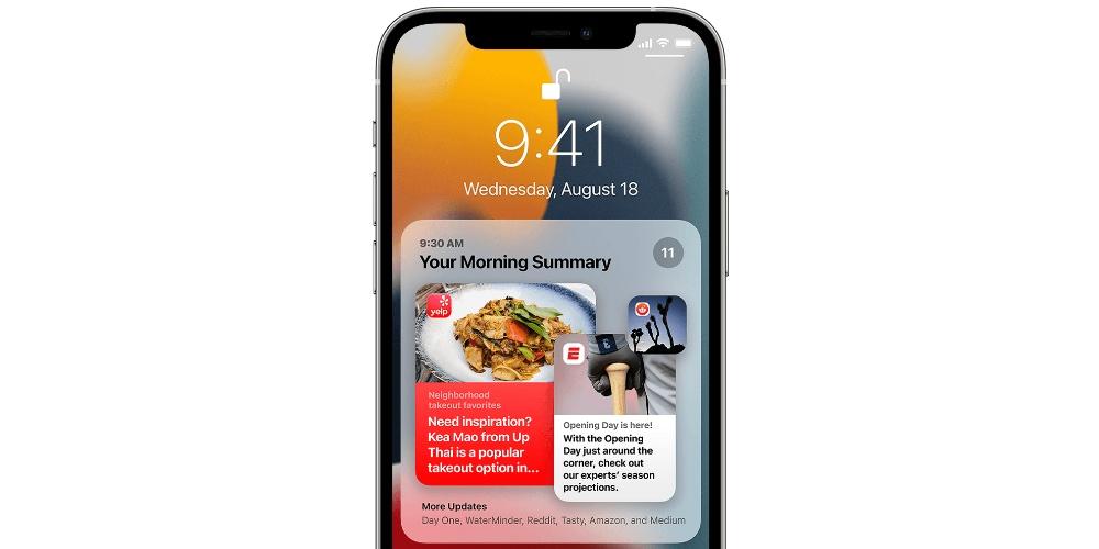 Diseño de notificaciones en pantalla iPhone