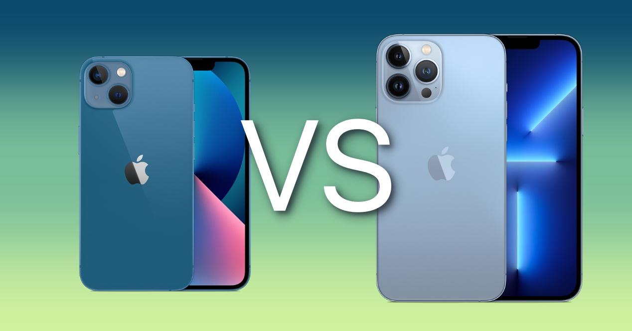 comparativa iPhone 13 vs iPhone 13 Pro Max