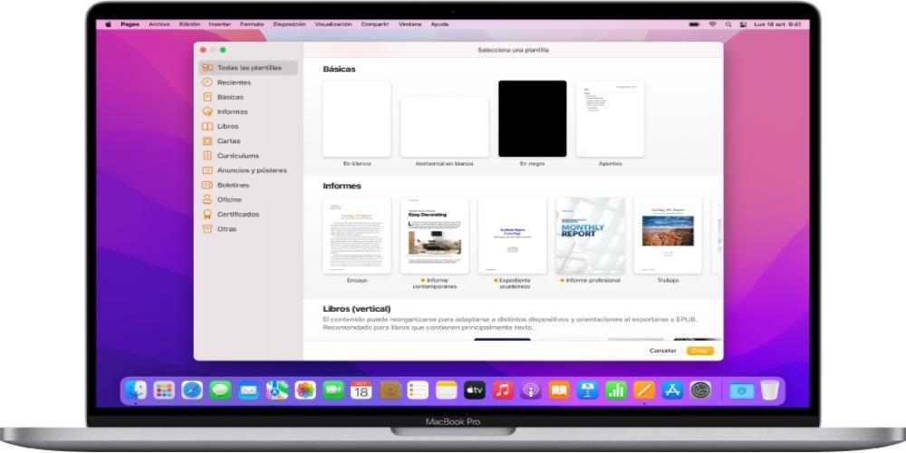pages on mac