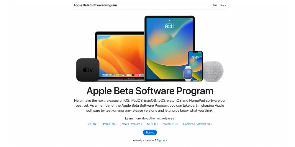 programa de betas de apple