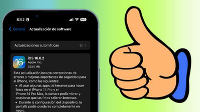 Actualizacion iOS 16.0.2