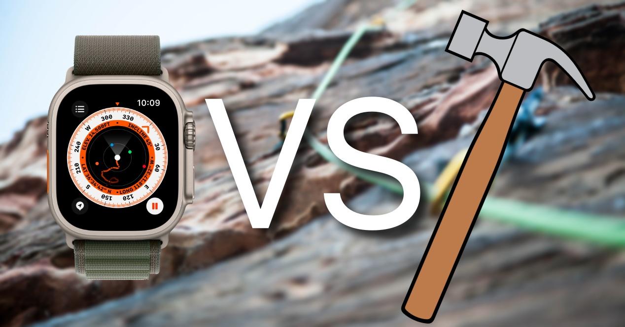 Apple Watch Ultra vs Martillo
