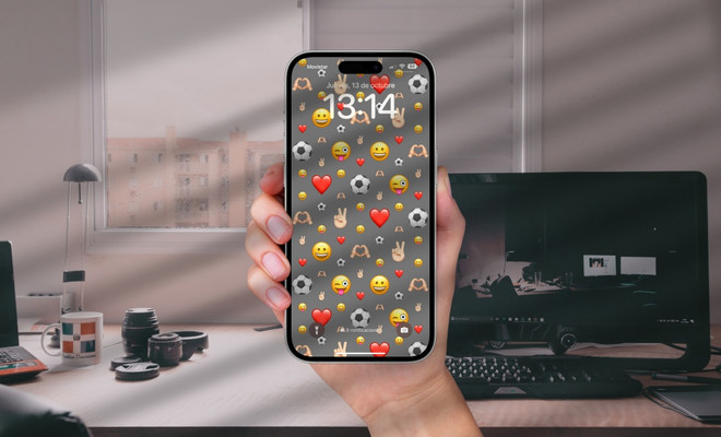 crear fondo pantalla con emojy