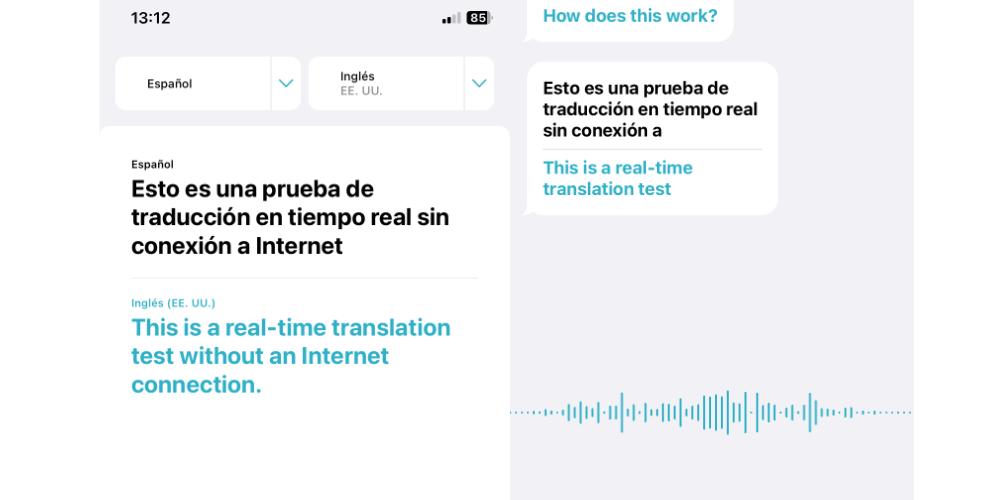 real time translation iphone