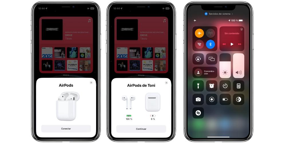 airpods airplane mode connect