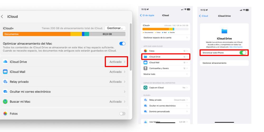 activate icloud drive settings