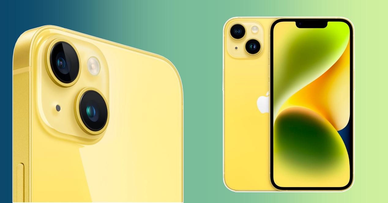 nuevo iPhone 14 amarillo