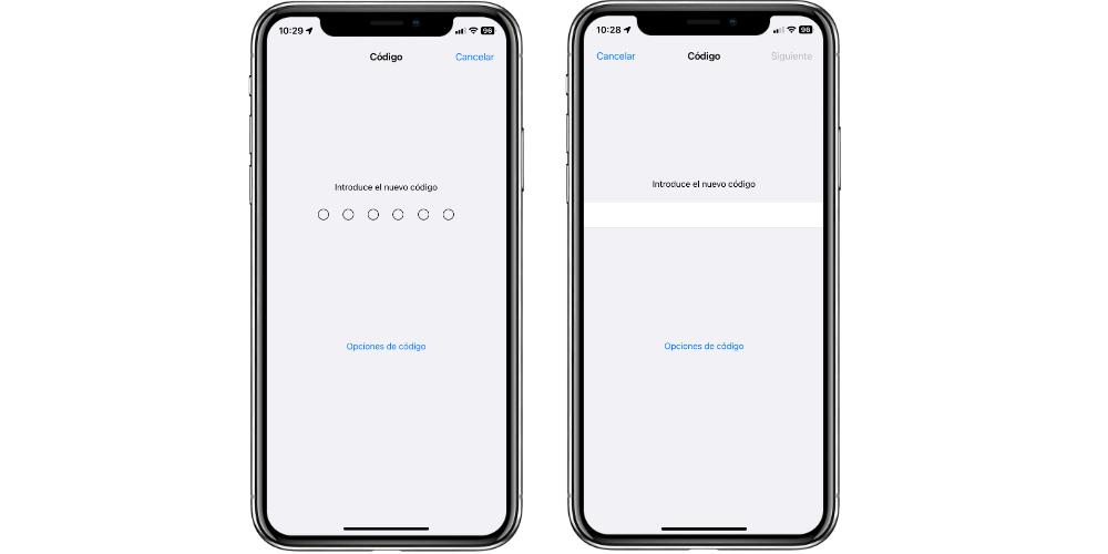 iphone secure code