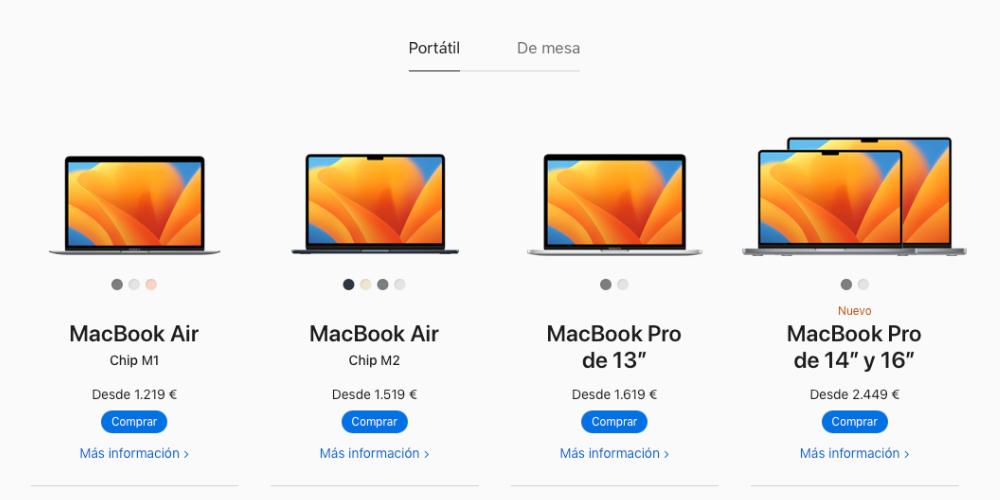 mac portatil disponibles