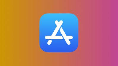 logo de App Store sobre fondo difuminado