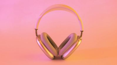 AirPods mas color dorado rosa