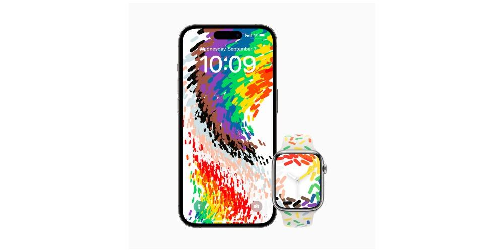 iPhone and watch Pride