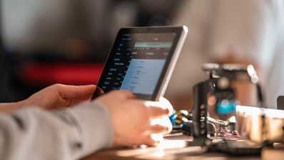 iPad Pro con teclado y funda