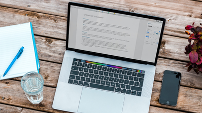 macOS con la app de IA Writter