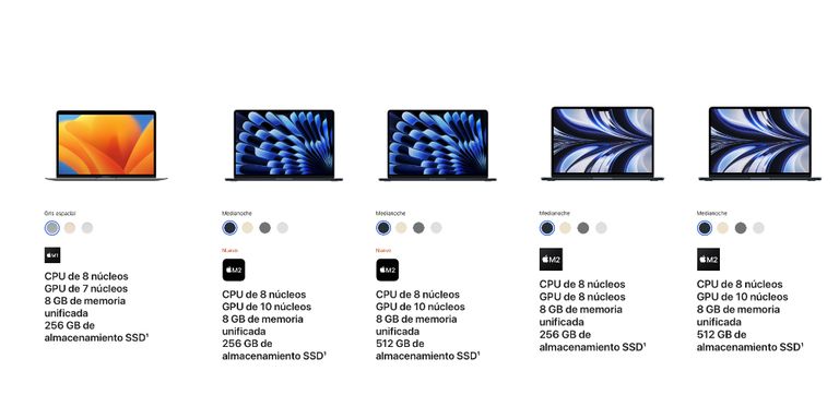 Estos son los modelos de MacBook que puedes comprar de forma oficial ...