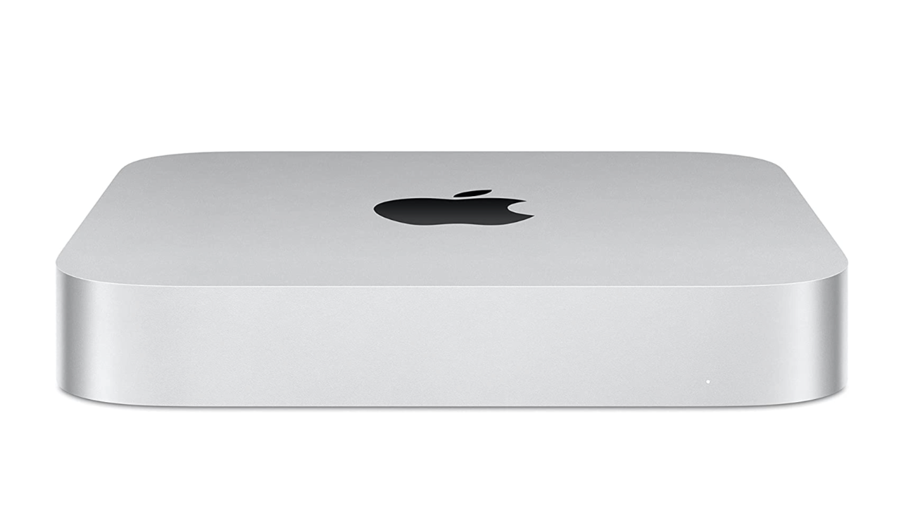 Mac mini seen from front perspective
