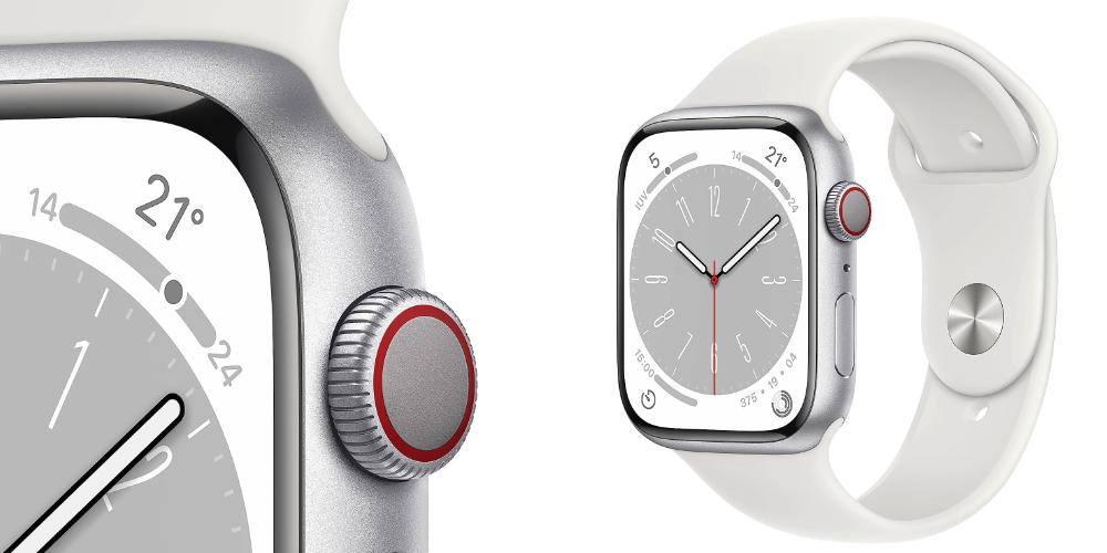 Apple Watch s8 cellular valkoinen