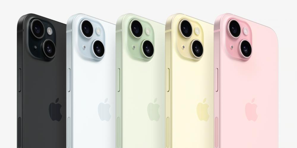 todos los colores del iPhone 15