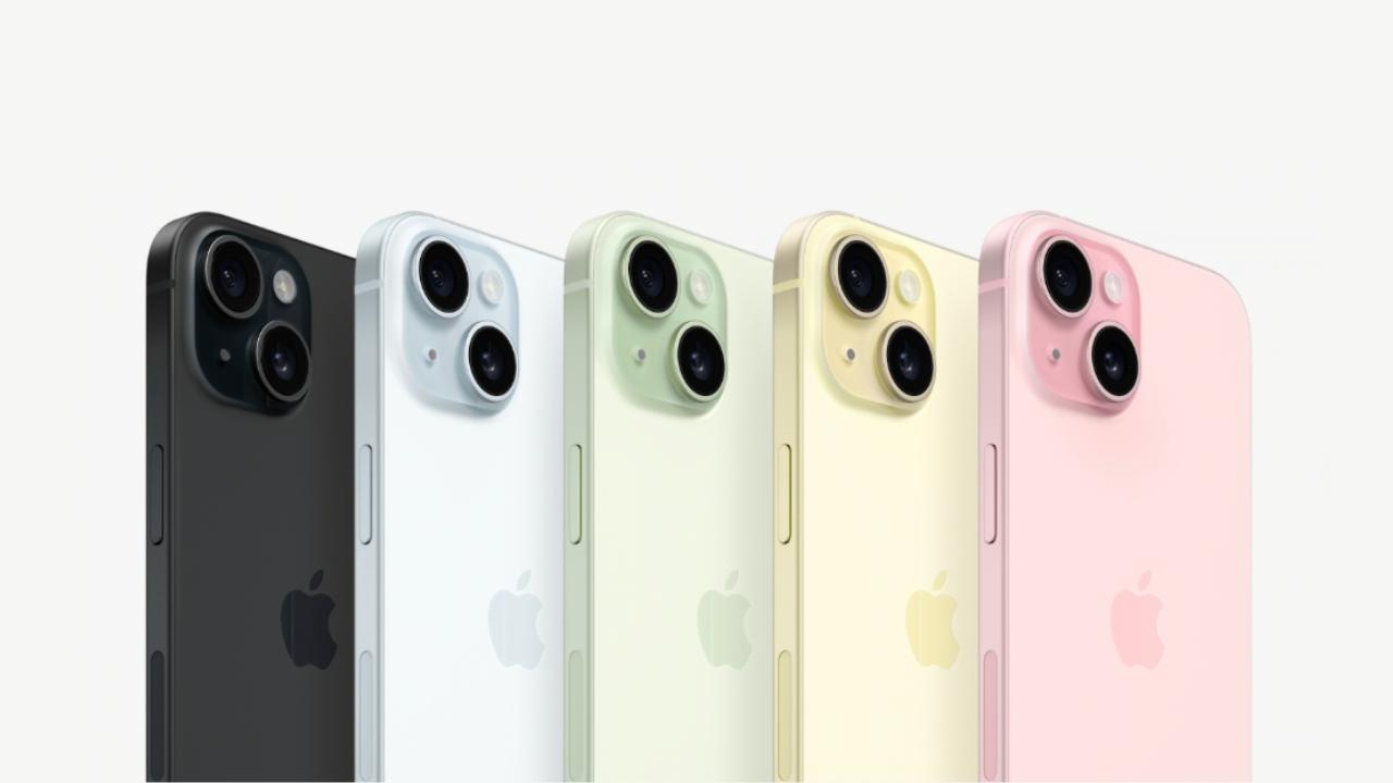 iphone 15 cinco unidades de colores
