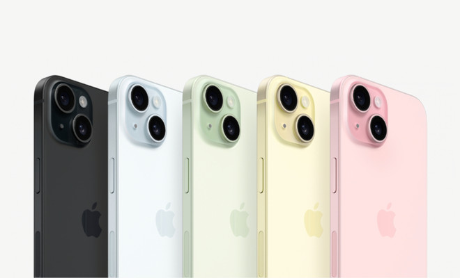 iphone 15 cinco unidades de colores
