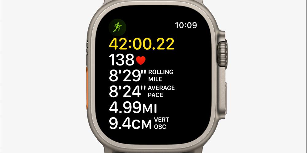 Apple Watch entrenamiento datos