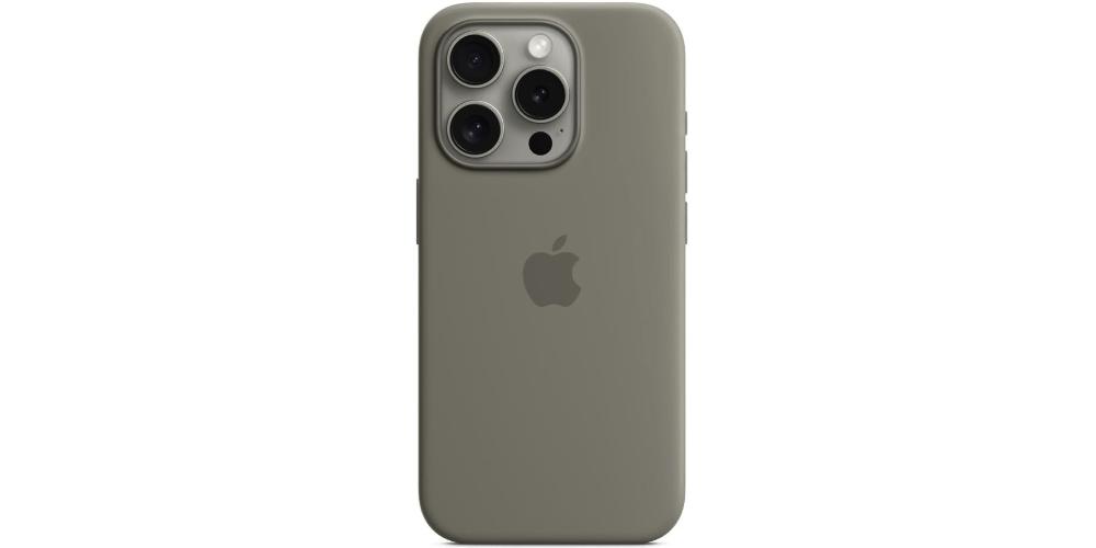 Silicone Case Iphone 15 Pro Brown