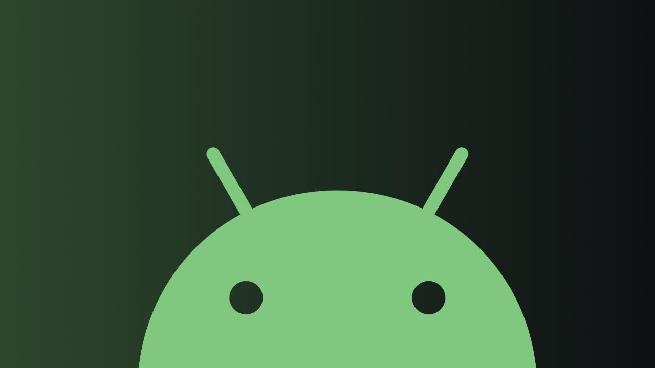 logotipo de android sobre fondo difuminado