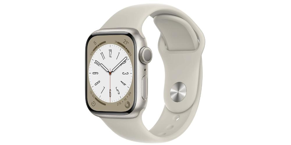Apple Watch series 8 blanco estrella correa deportiva