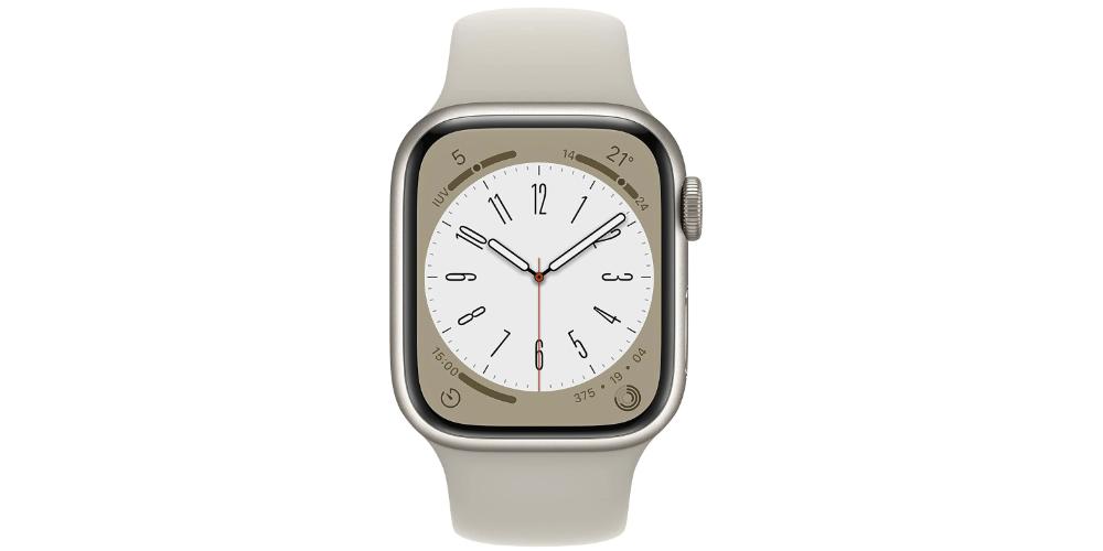 Apple Watch series 8 blanco estrella correa deportiva