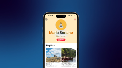 apple music perfil público