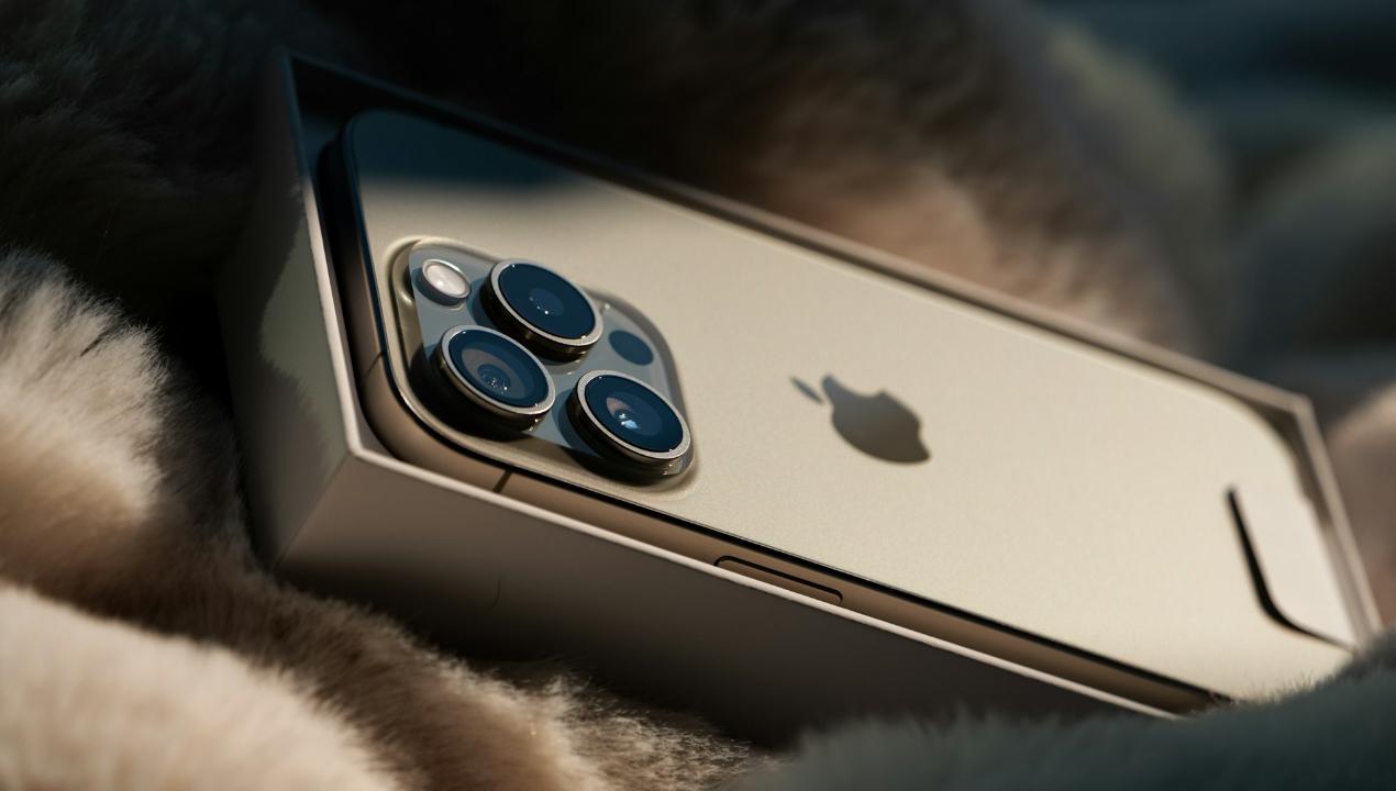 iPhone 15 Pro color dorado titanio