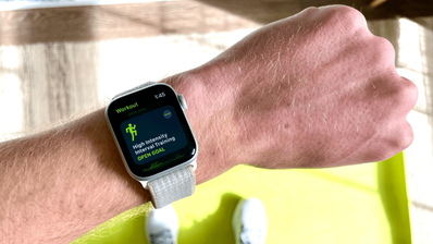 reloj apple watch en un entrenamiento