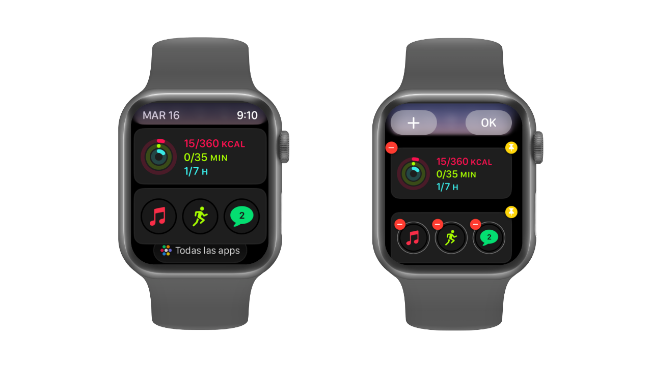 Apple Watch widgets