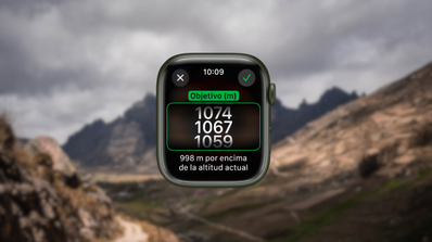apple watch excursion montaña