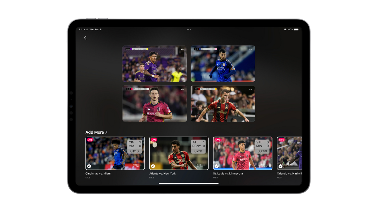 multiview iPad MLS Apple TV