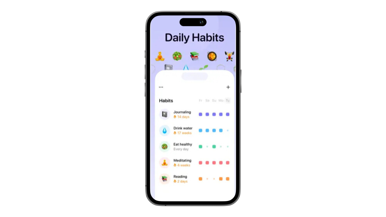 pateras aplicación hábitos para iPhone
