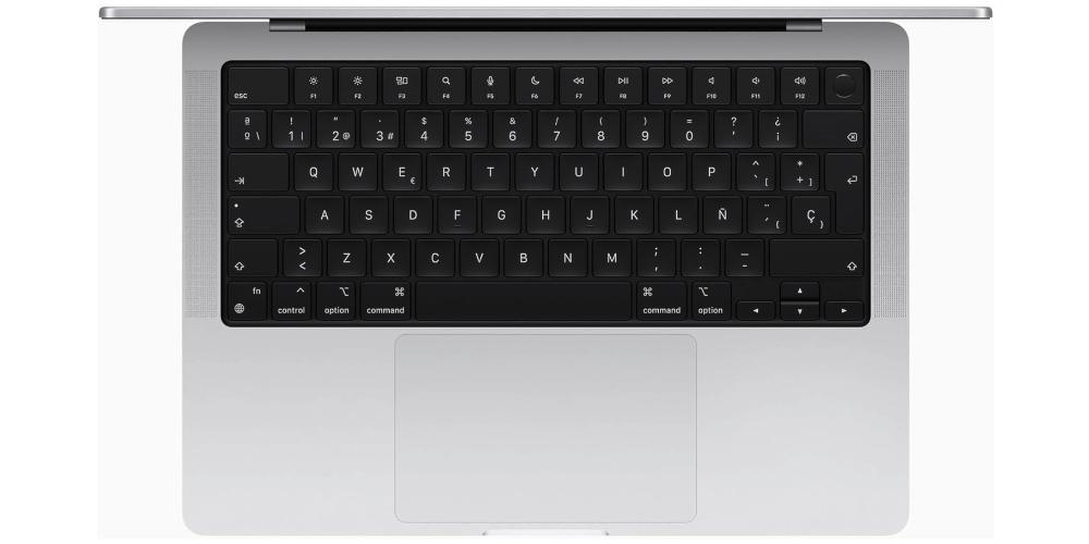 teclado macbook pro 14 plata