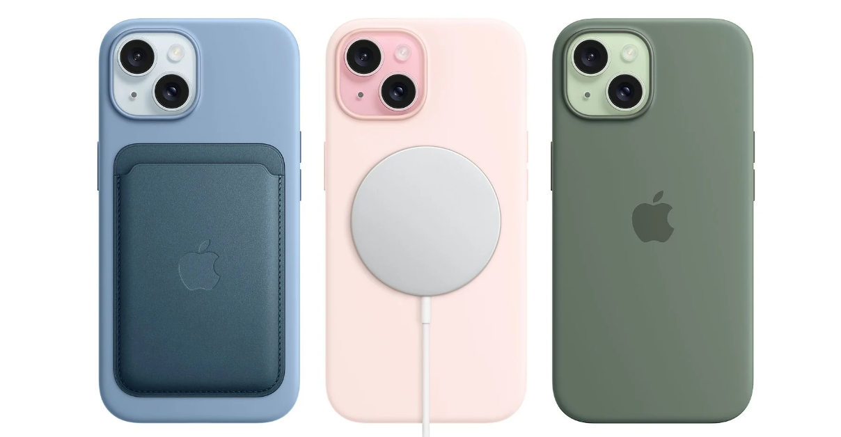 móvil iphone 15 en tres colores