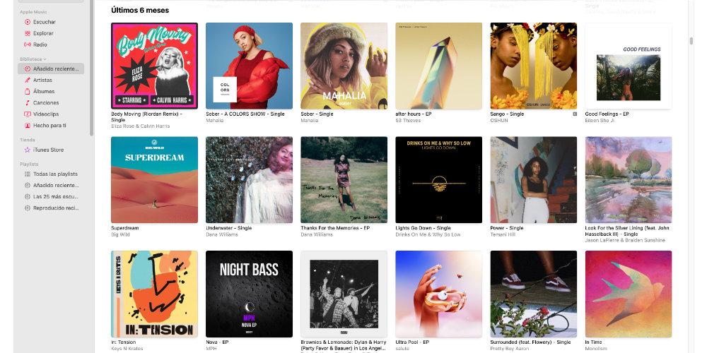 recently added apple music