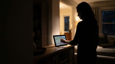 Concepto de pantalla inteligente de Apple