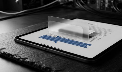 Icono de Siri apareciendo al seleccionar texto en iPadOS 27.2