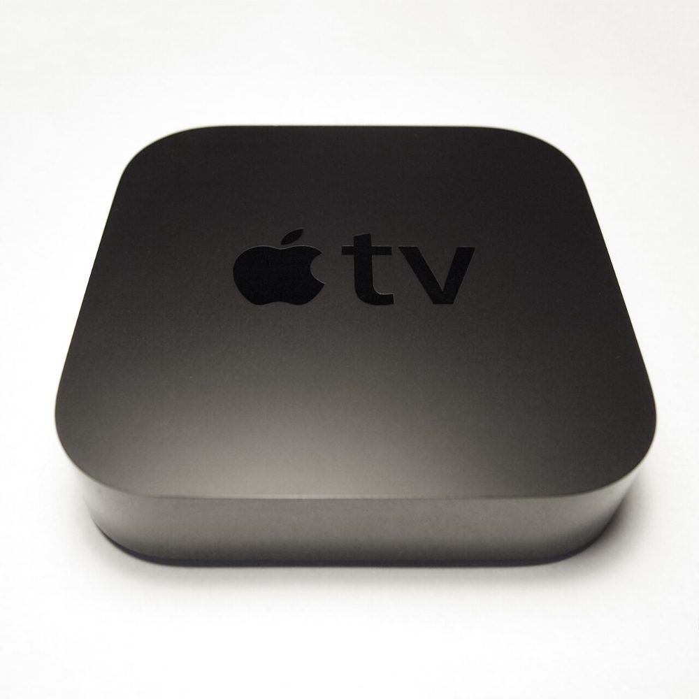 Apple TV 2ª generación, dispositivo pequeño y rectangular de color negro