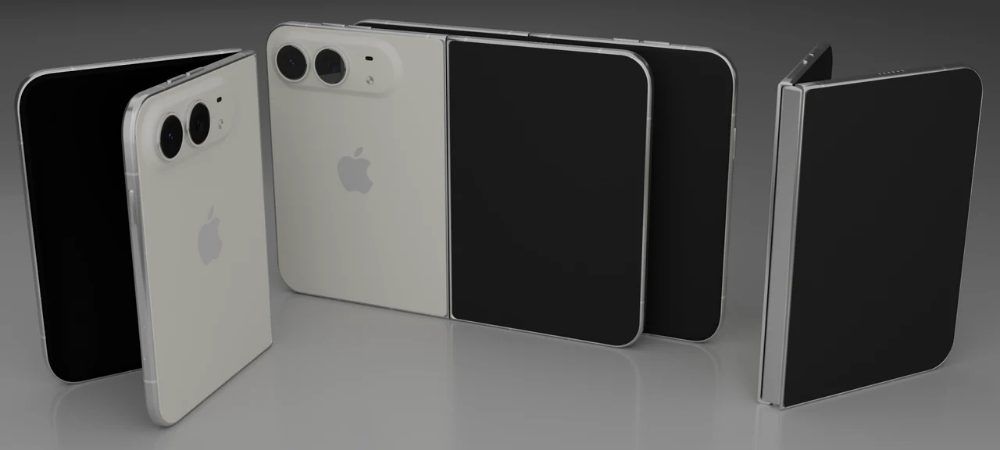 iPhone Duo con pantalla plegable y diseño de dos cámaras
