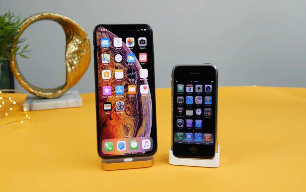 IPhone 2G y iPhone XS Max