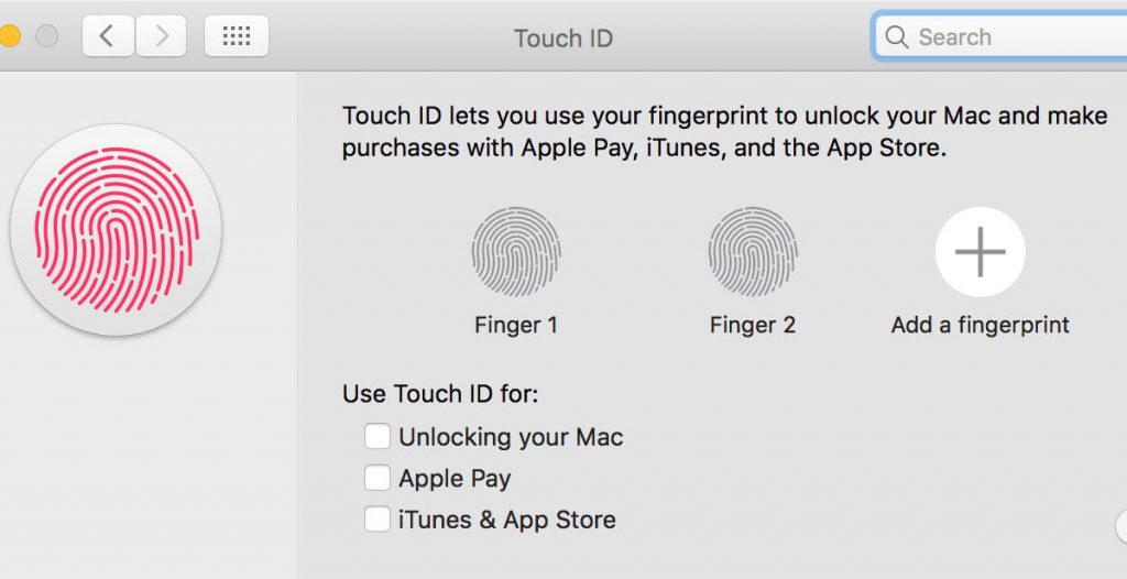 Touch ID macOS