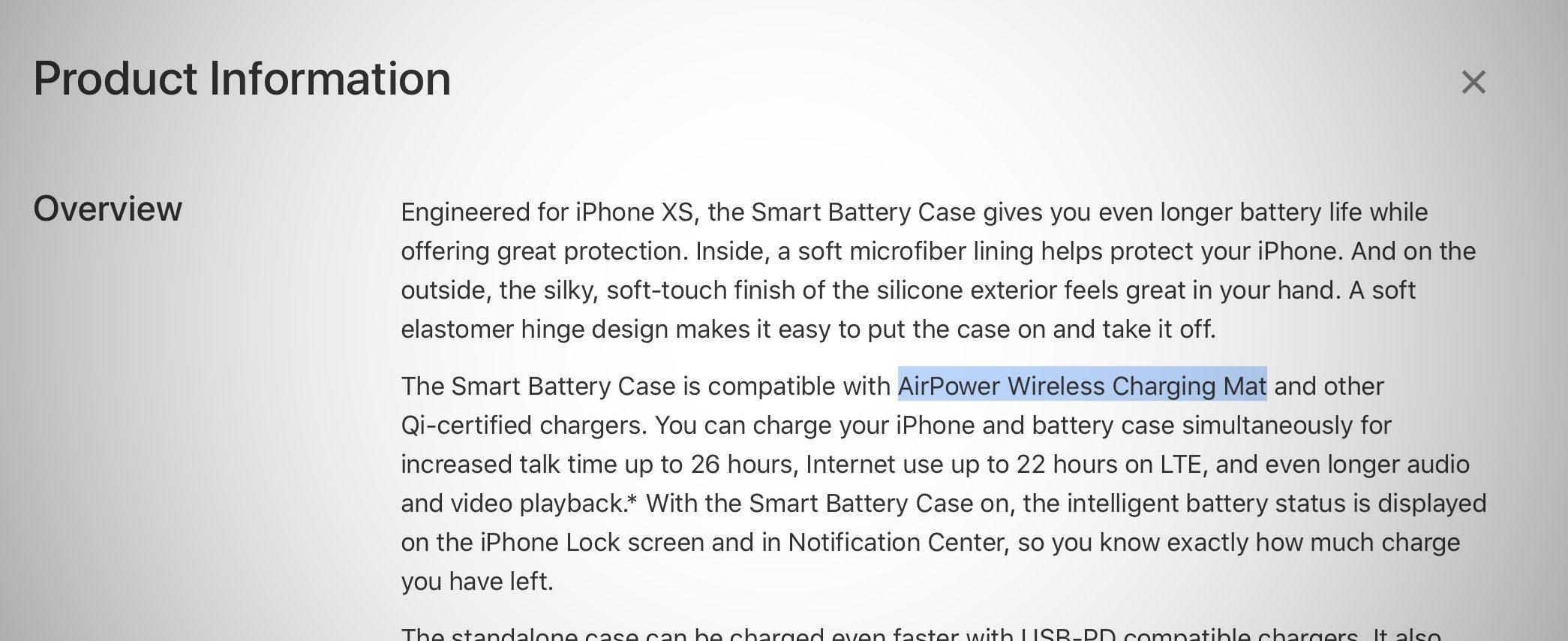 AirPower Smart Battery Case