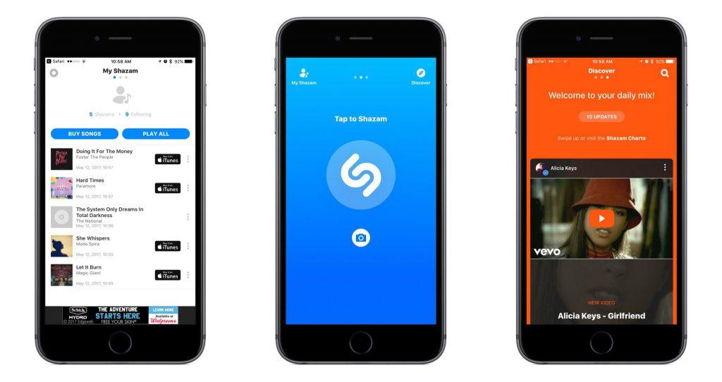 App de Shazam en iOS