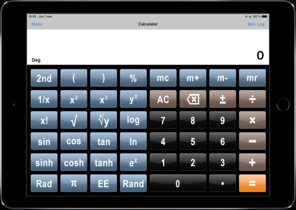 calculadora cientifica completa iPad